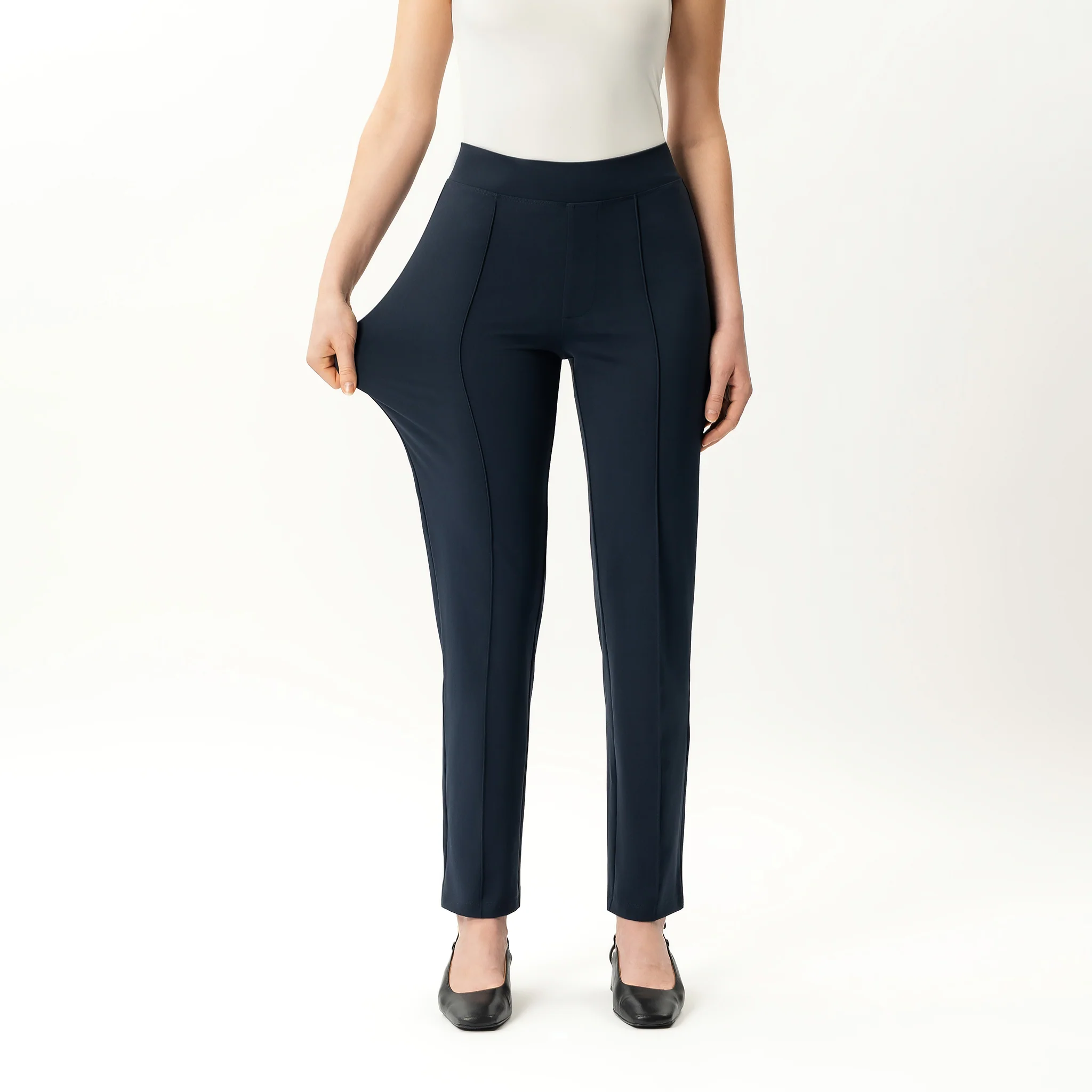 Asana Slim Front Crease Pant - Image 5