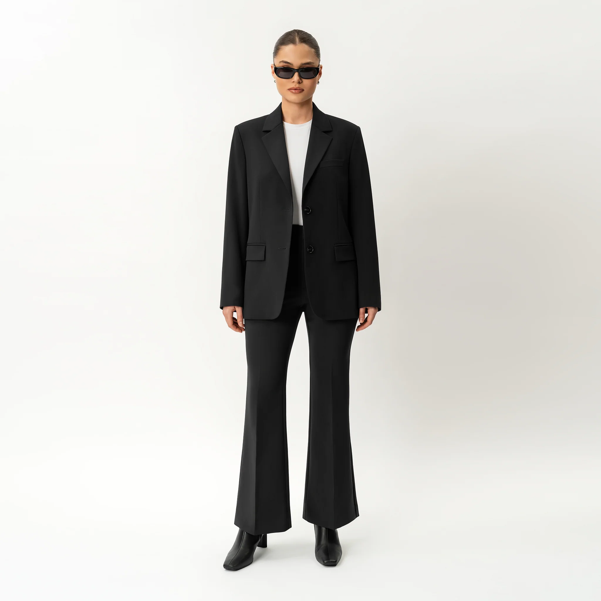 Crepe Bootcut Trouser - Image 2
