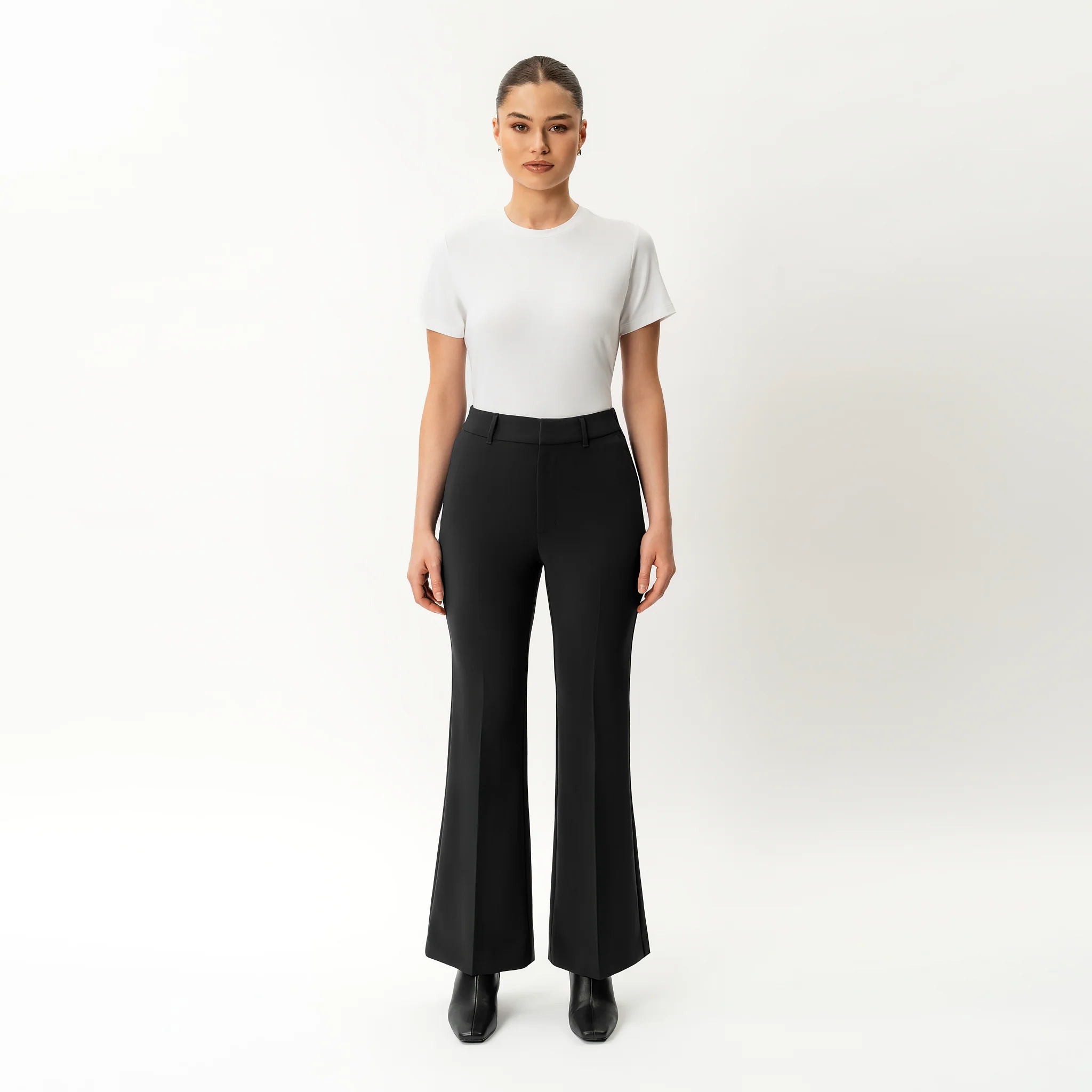 Crepe Bootcut Trouser - Image 6