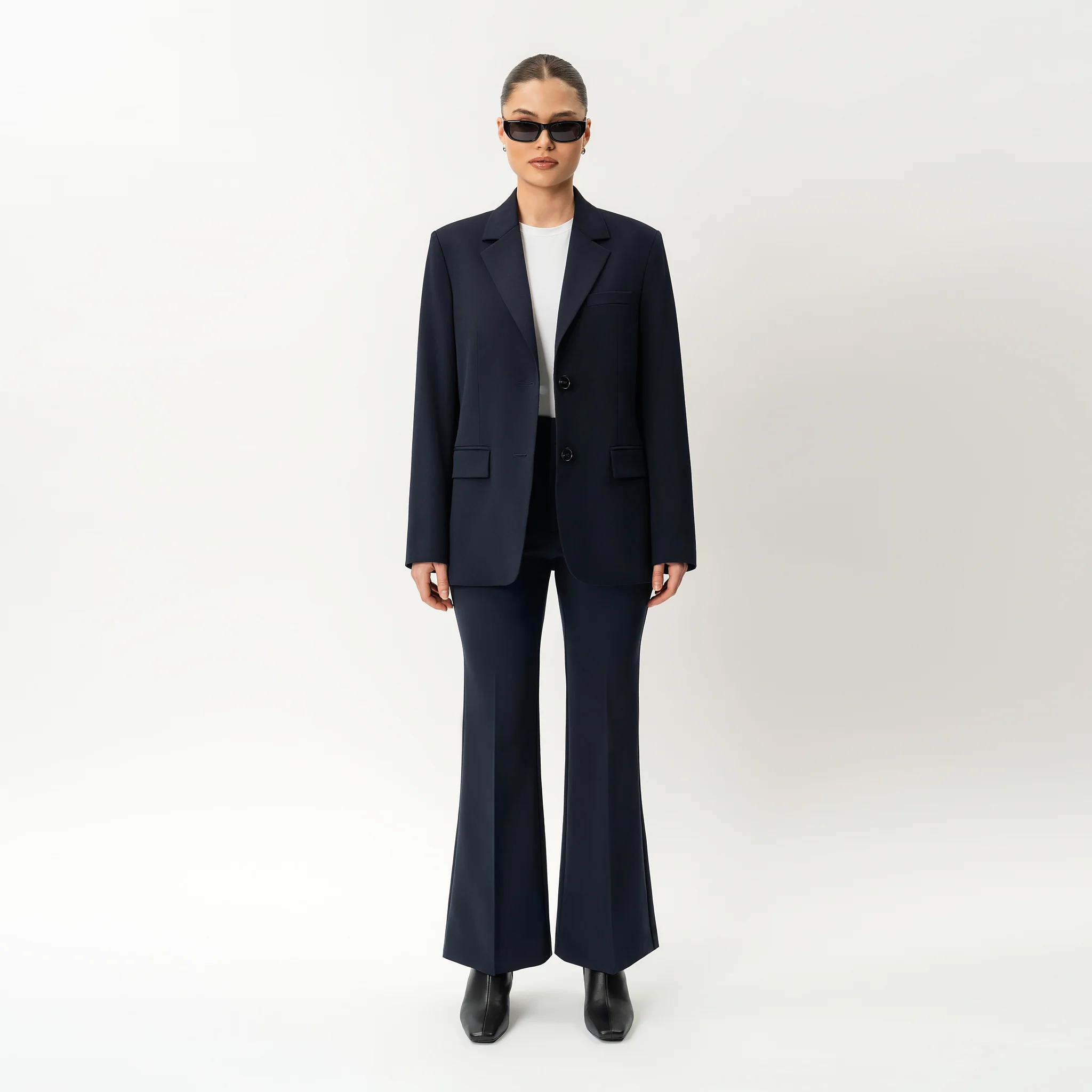Crepe Bootcut Trouser - Image 2