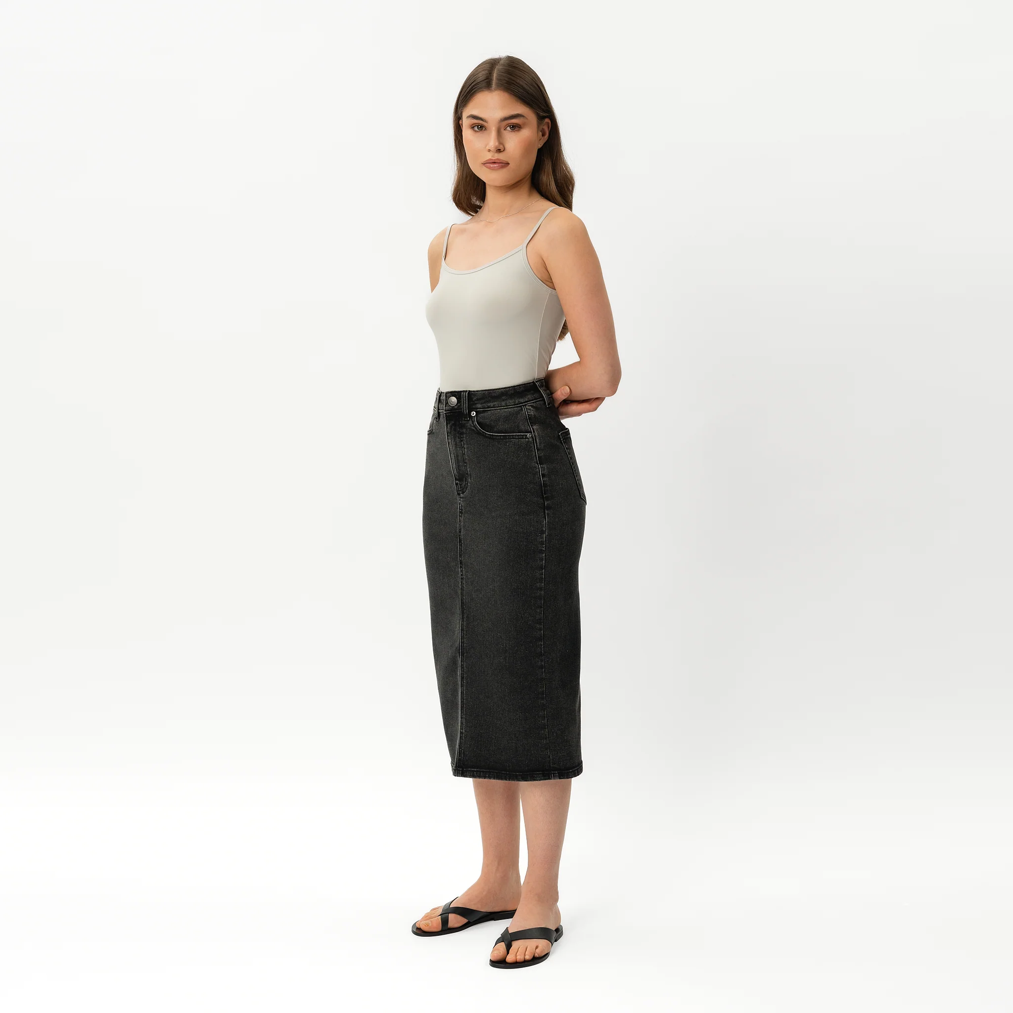 Stretchy ComfortDenim™ Skirt - Image 6