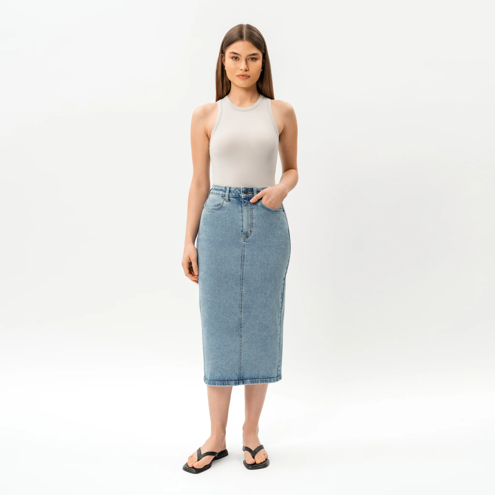 Stretchy ComfortDenim™ Skirt