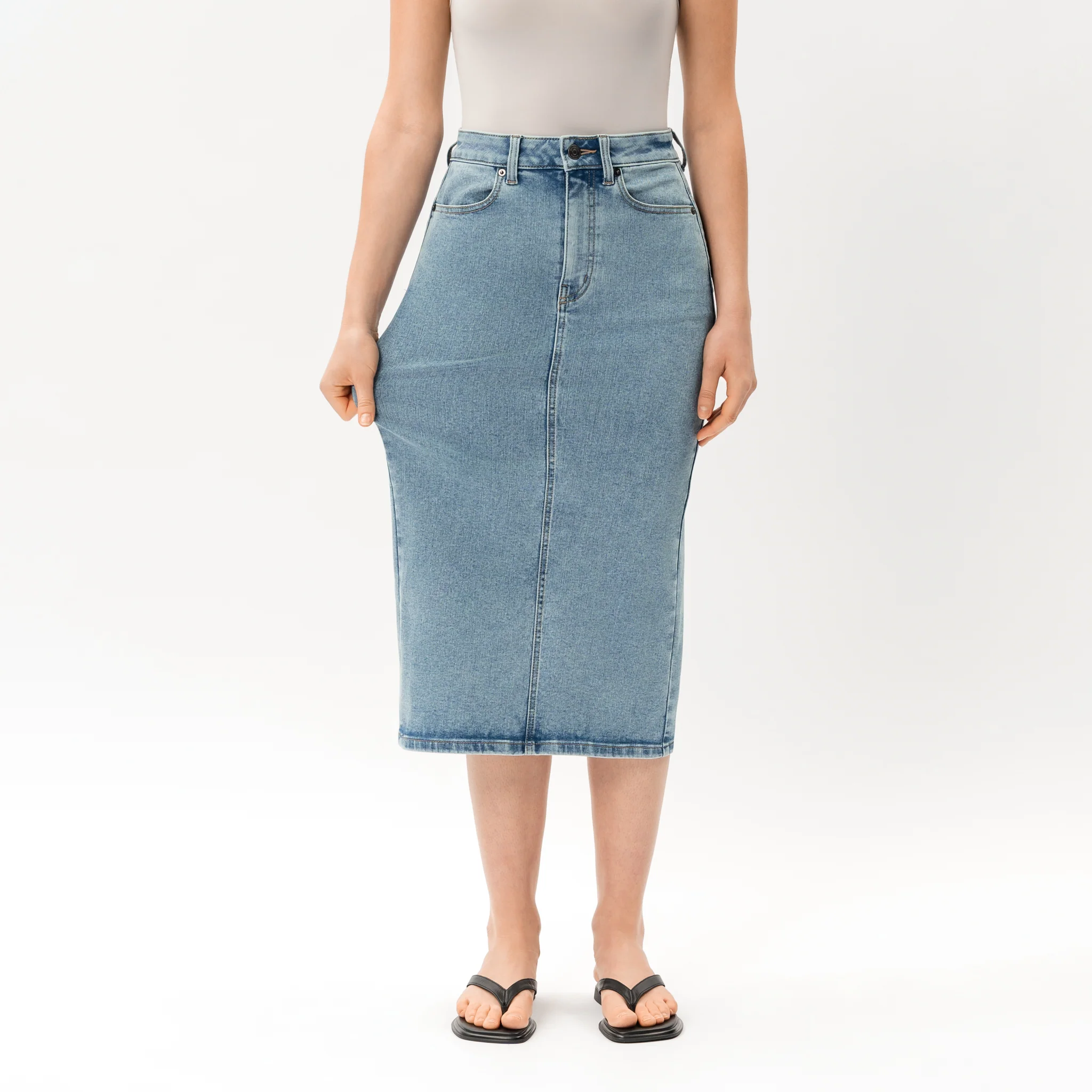 Stretchy ComfortDenim™ Skirt - Image 4