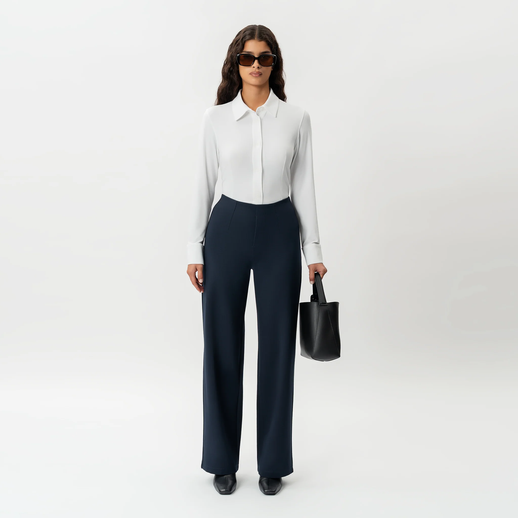 Tailored Ponte Relaxed Trouser - Image 4