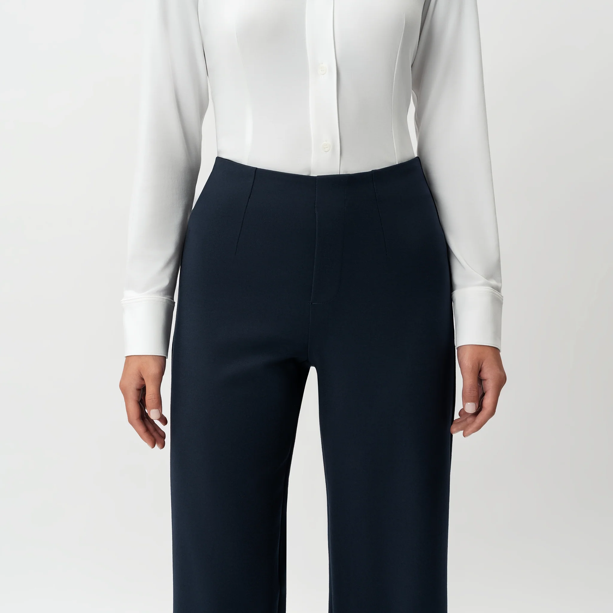 Tailored Ponte Relaxed Trouser - Image 7