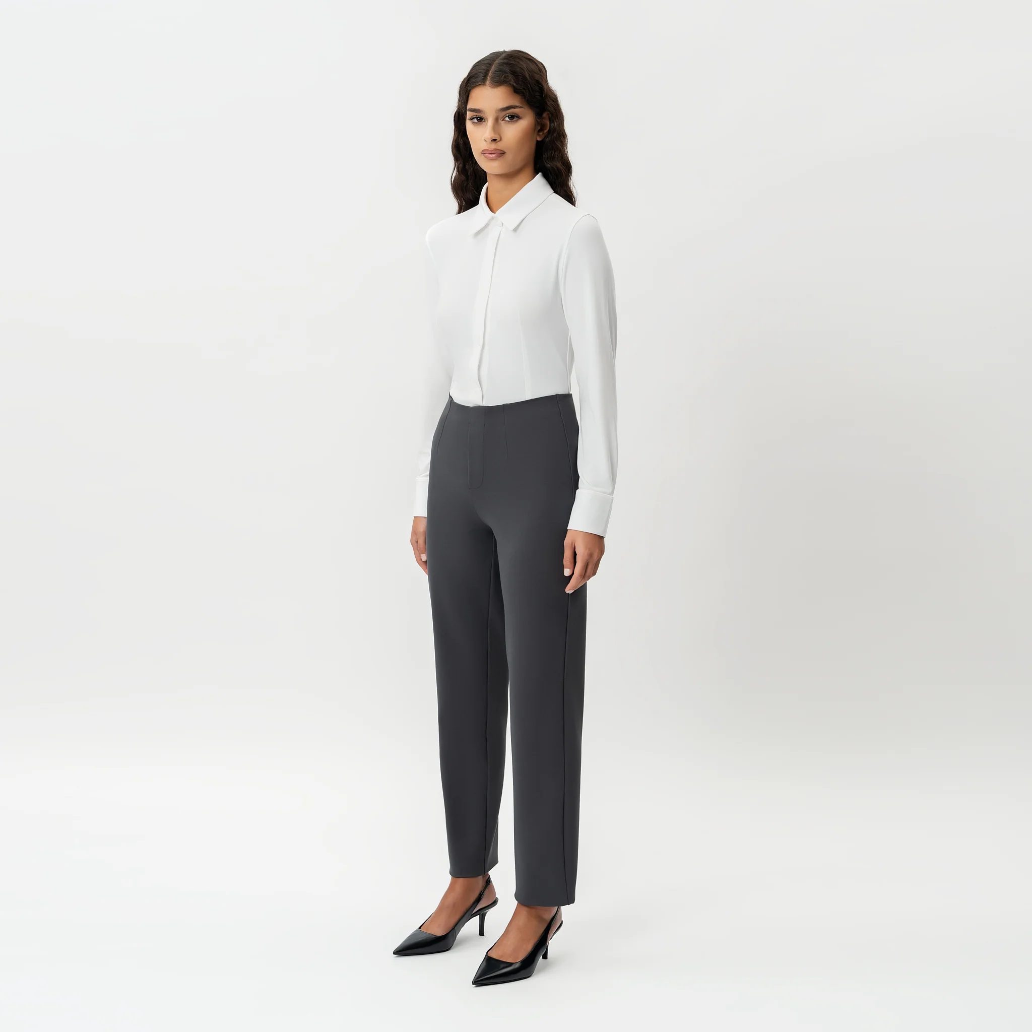 Tailored Ponte Straight Trouser - Image 6